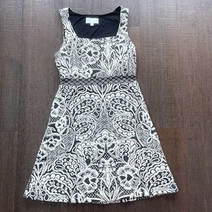 Ett:Twa Anthropologie Valery Floral Jacquard Structured Knit Dress, Size Small